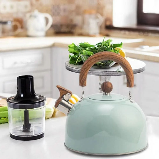 Flötenkessel für Induktion 3L Klassisches Design mit Hitzebeständigem Griff 2