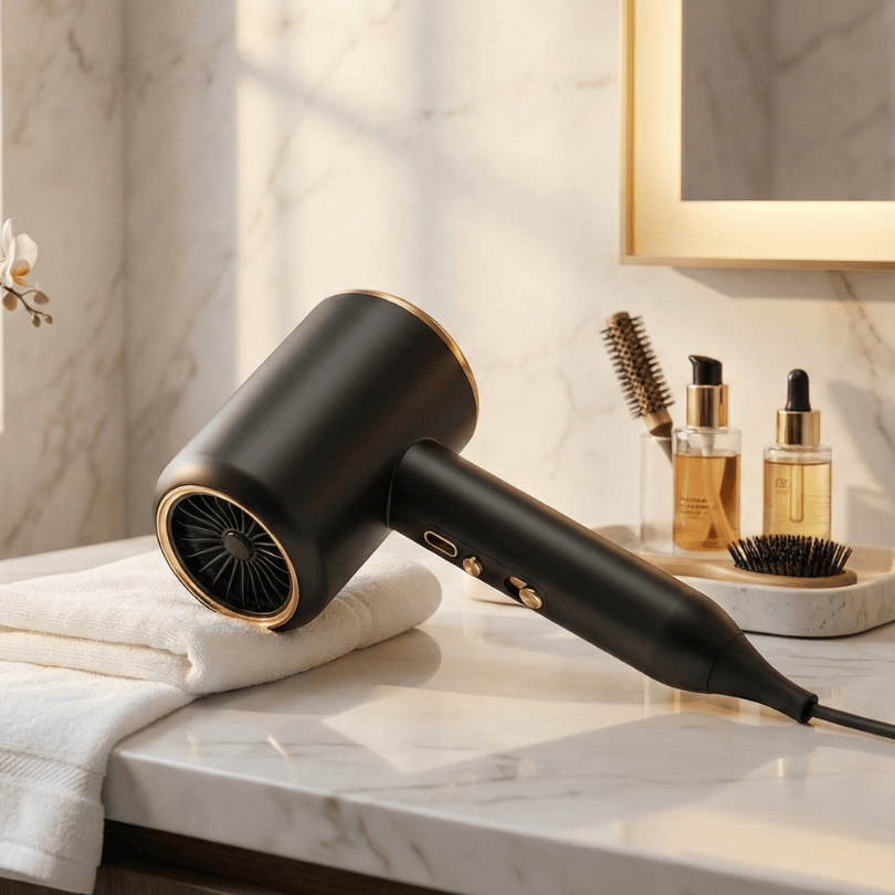 Föhn 2400 W mit Ionentechnologie für alle Haartypen – Geräuscharm und ergonomisch 1