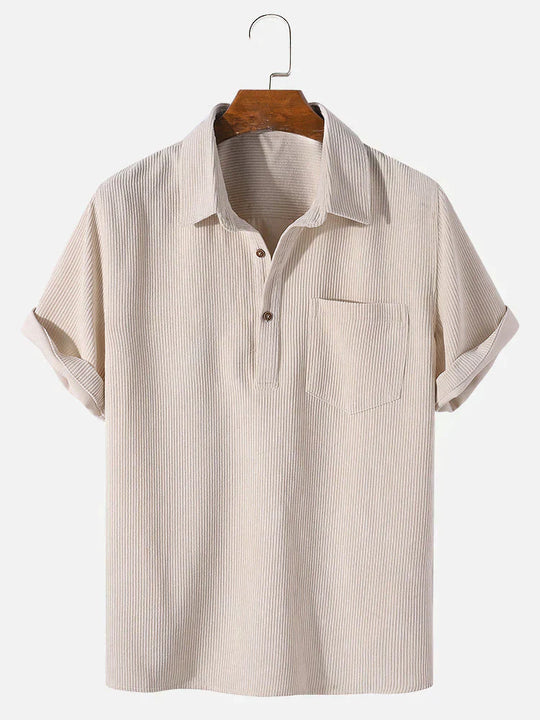 Variant image for Herren Sommer Hemd Leichtes Cordstoff Modernes Design-8