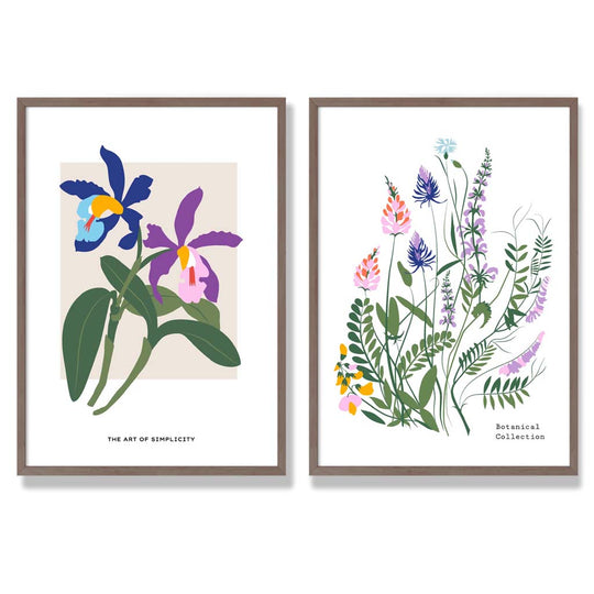 Frühling Blumen Kunstdruck Set für die Wanddekoration 7