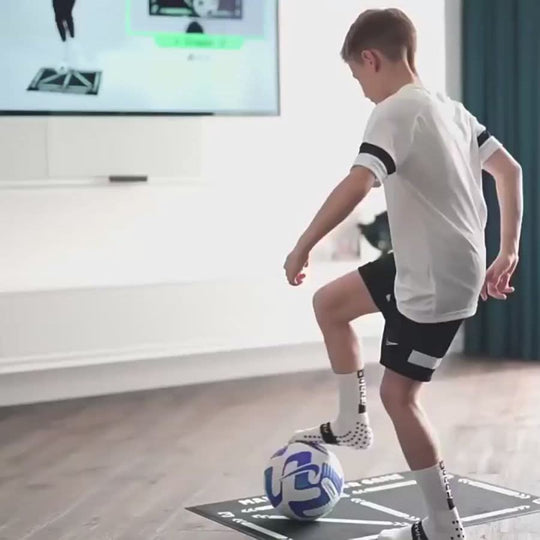 Fußballmatte für Techniktraining für Männer und Frauen, Rutschfest, Markierte Zonen, Kompakt 90 × 60 cm 1