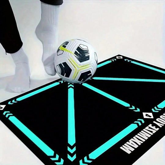Fußballmatte für Techniktraining für Männer und Frauen, Rutschfest, Markierte Zonen, Kompakt 90 × 60 cm 6