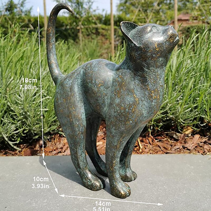 Gartenkatzen-Statuen für den Außenbereich 3