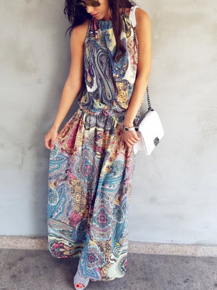 Geblümtes Trägerkleid