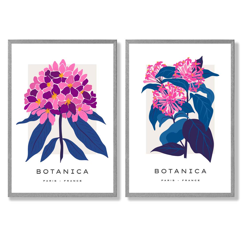 Gerahmtes Set mit 2 Kunstdrucken für den Sommer 5