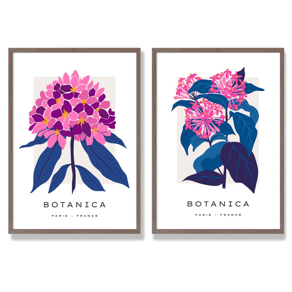 Gerahmtes Set mit 2 Kunstdrucken für den Sommer 7