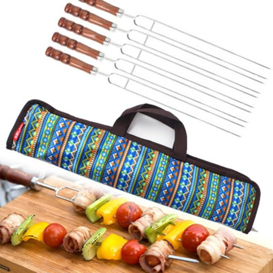 Grillgabel Set Für Männer Und Frauen - 5-teiliges Set Mit Tragetasche Für Outdoor-Aktivitäten 1