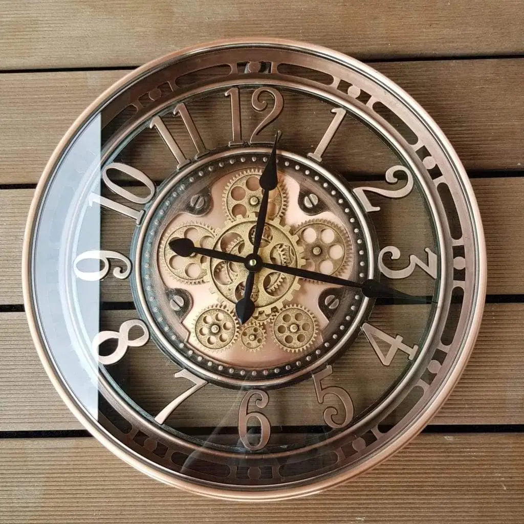Große Vintage Wanduhr Antik-Stil für Zuhause – Dekorative Industrie Wanduhr 53 cm 0