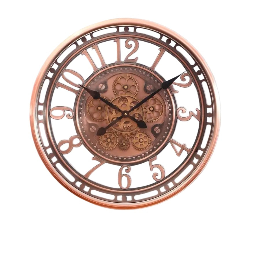 Große Vintage Wanduhr Antik-Stil für Zuhause – Dekorative Industrie Wanduhr 53 cm 2