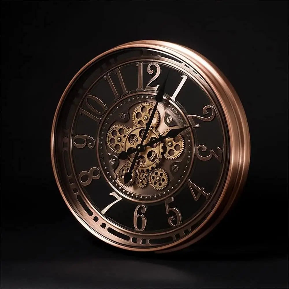 Große Vintage Wanduhr Antik-Stil für Zuhause – Dekorative Industrie Wanduhr 53 cm 3