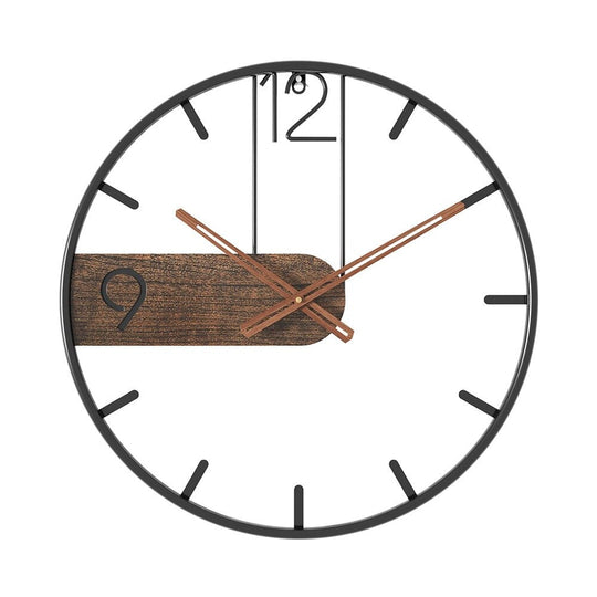 Große Wanduhr Modern für Wohnzimmer – Stilvolle Wanddekoration mit 40 cm Durchmesser 4