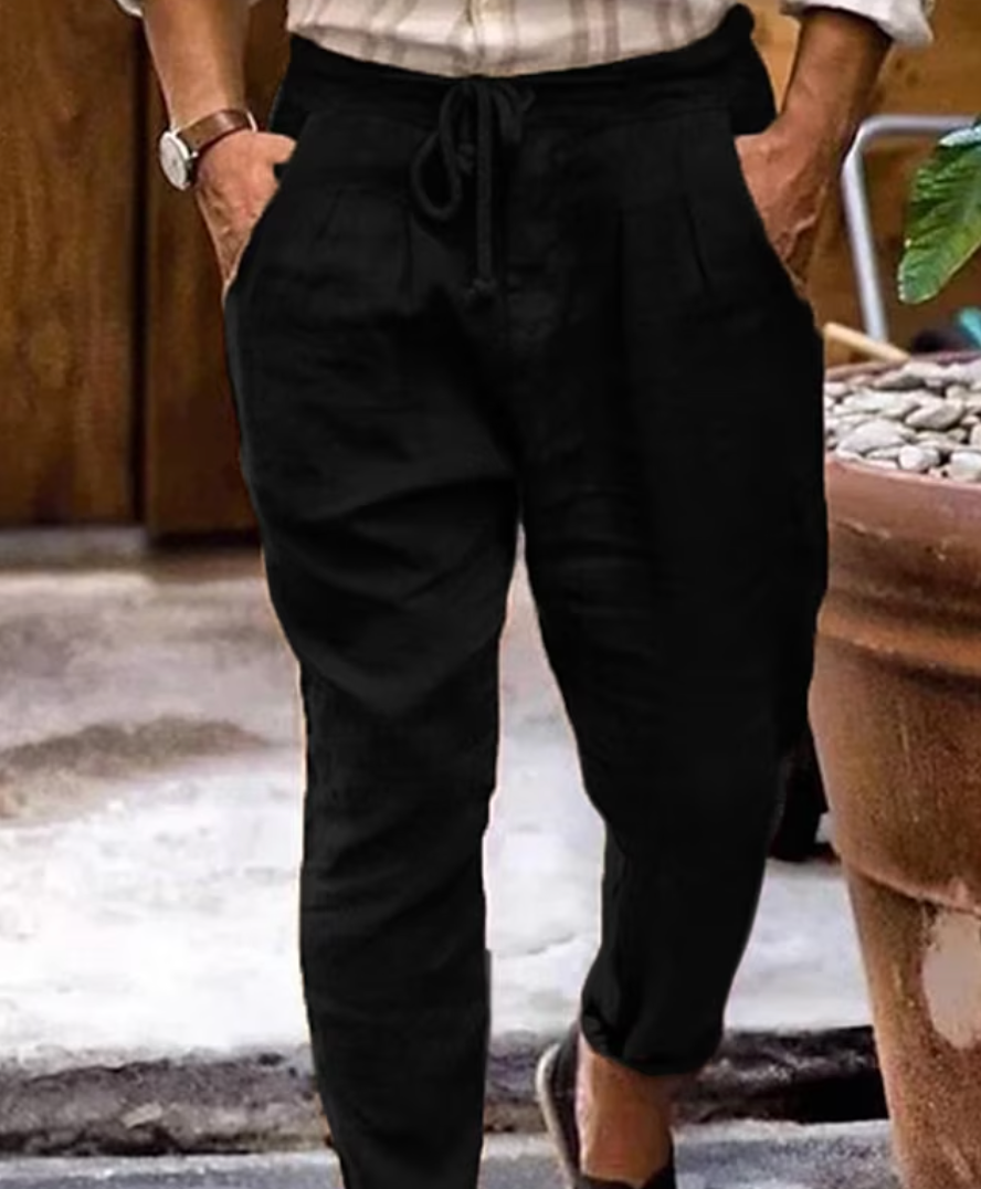 Variant image for Herren Leinenhose Atmungsaktiv Sommer Stilvoll Regular Fit-43