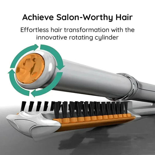 Haarbürste 2-in-1 Rotierend für Styling und Glätten 4