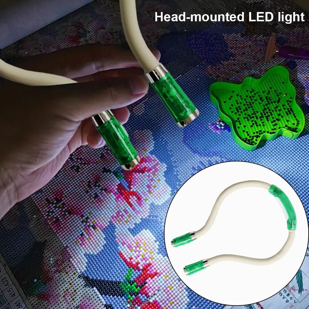 Halsleuchte mit Flexiblen Armen für Kreative Projekte, Tragbare LED Lampe mit 4 Lichtmodi 2