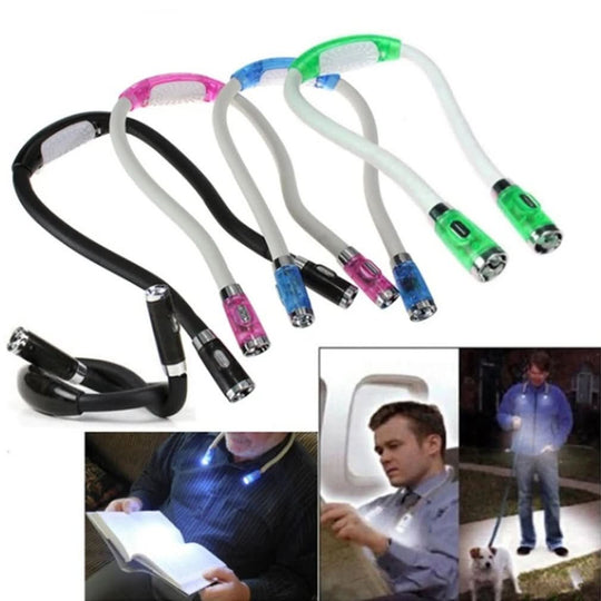 Halsleuchte mit Flexiblen Armen für Kreative Projekte, Tragbare LED Lampe mit 4 Lichtmodi 6