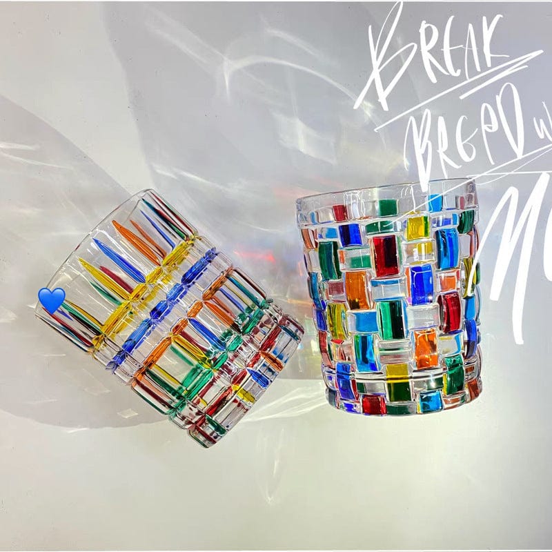 Handbemaltes Glas Set für Stilvolle Getränke 5