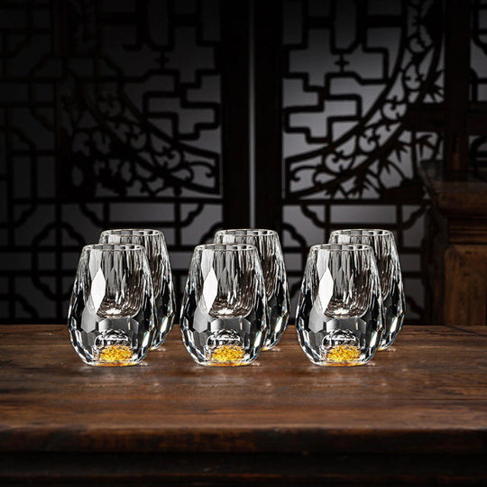 Handgefertigte Kristallgläser Set für Whisky und Premium-Getränke 2