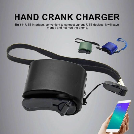Handkurbel-Notladegerät mit USB und LED für Outdoor-Abenteuer 2