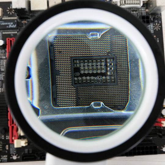 Handlupe 30-fach Vergrößerung mit LED-Beleuchtung für Detailreiche Betrachtung 7