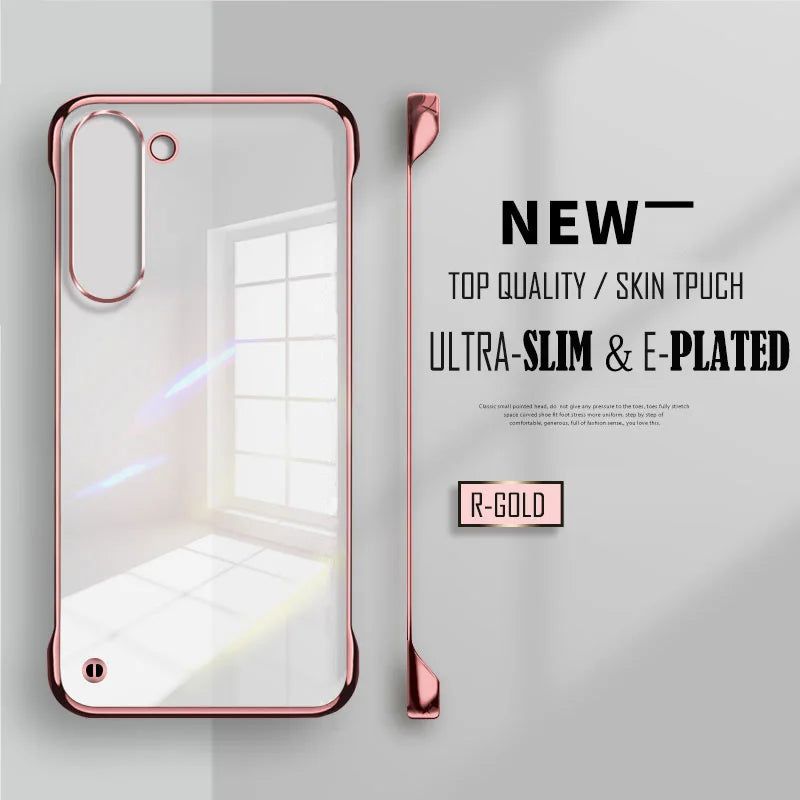 Handyhülle für Samsung S25 S24 S23 FE Ultra Plus S25 Edge Schlank Transparent 4