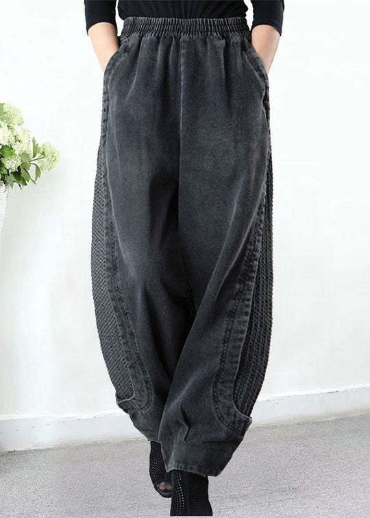 Harem Jeanshose für Damen in Übergröße mit Taschen 1