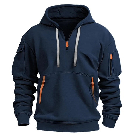 Herren-Hoodie mit mehreren Taschen 2