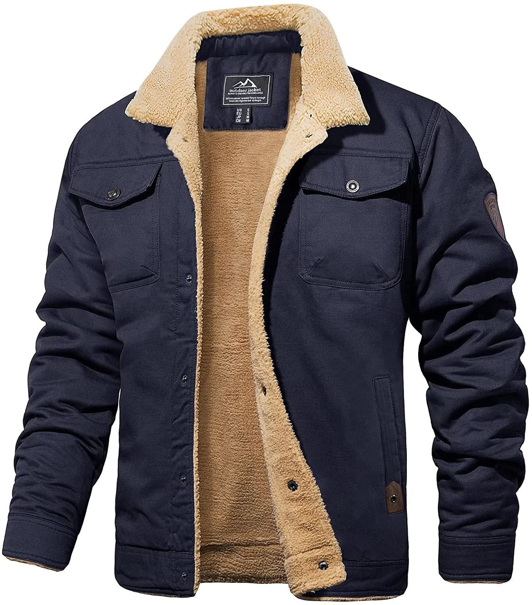 Herren-Shelljacke mit Sherpa-Futter, wasserdicht, Winterjacke 4