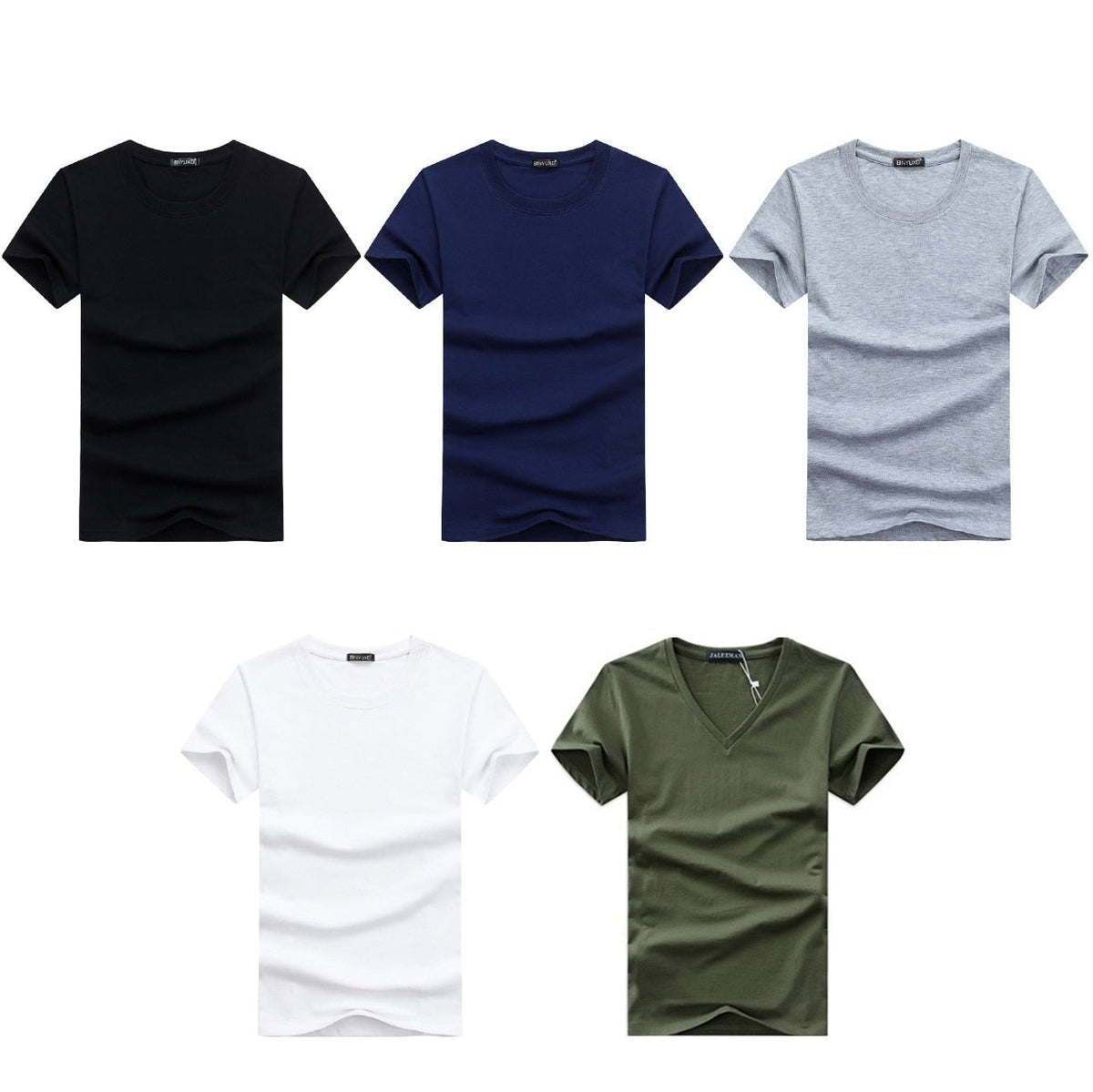 Herren Slim Fit T-Shirt Mit V-Ausschnitt