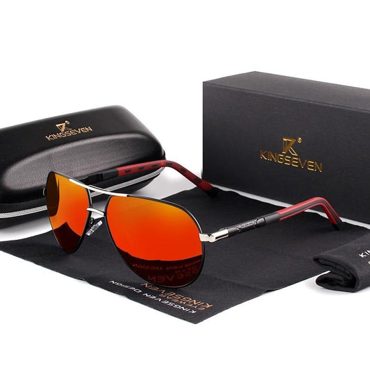 Herren-Sonnenbrille aus Aluminium im Vintage-Stil mit polarisierten Gläsern 6