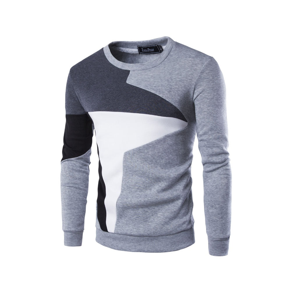 Herren Sweatshirt Mit Rundhalsausschnitt