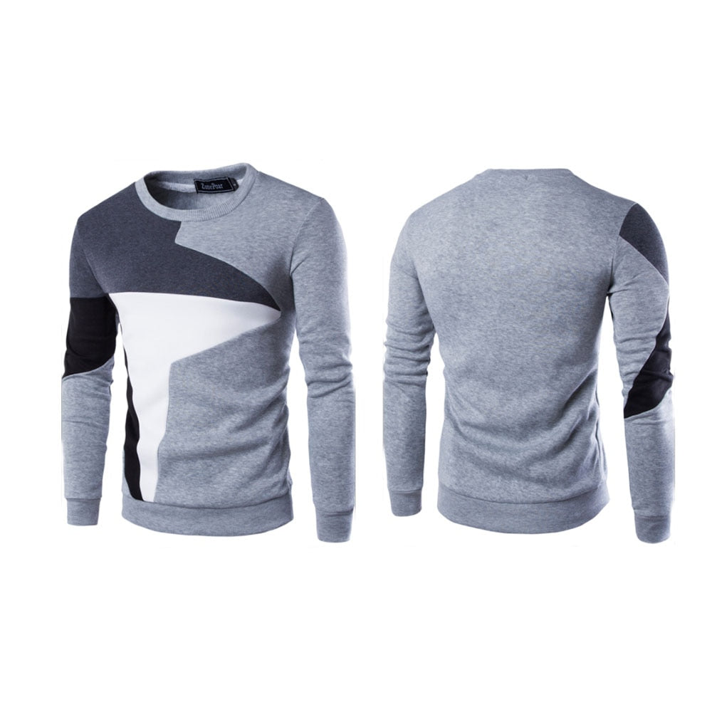 Herren Sweatshirt Mit Rundhalsausschnitt