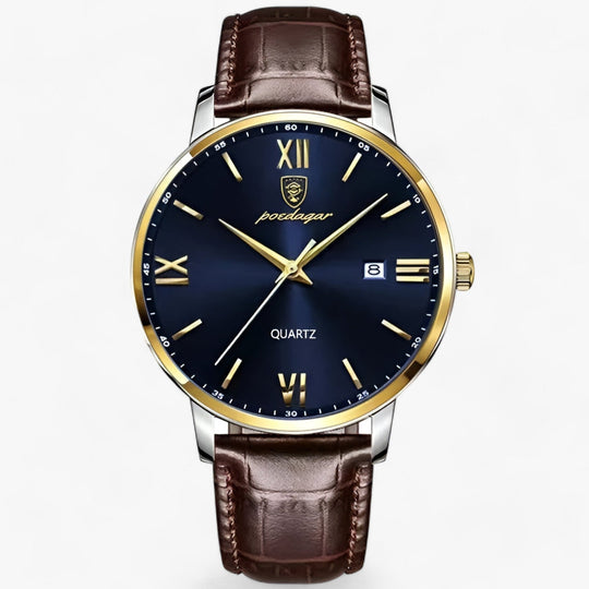 Herren Armbanduhr mit Luxuriösem Lederarmband für Modernen Stil 2