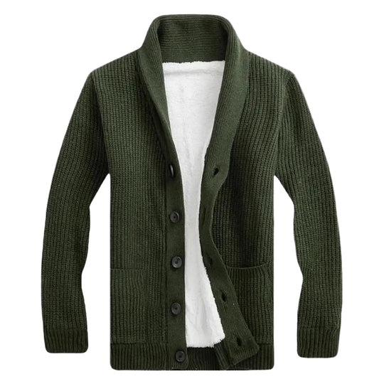 Herren Cardigan mit Schalkragen und modernem Design 1