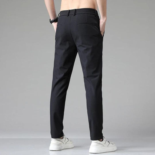 Herren Chino Hose Elegante Freizeit Baumwolle 4-Wege-Stretch 0