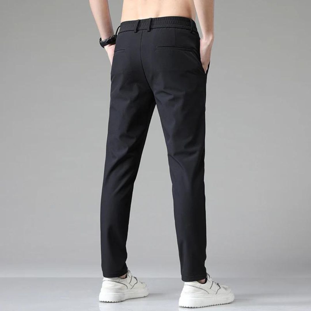 Herren Chino Hose Elegante Freizeit Baumwolle 4-Wege-Stretch 0