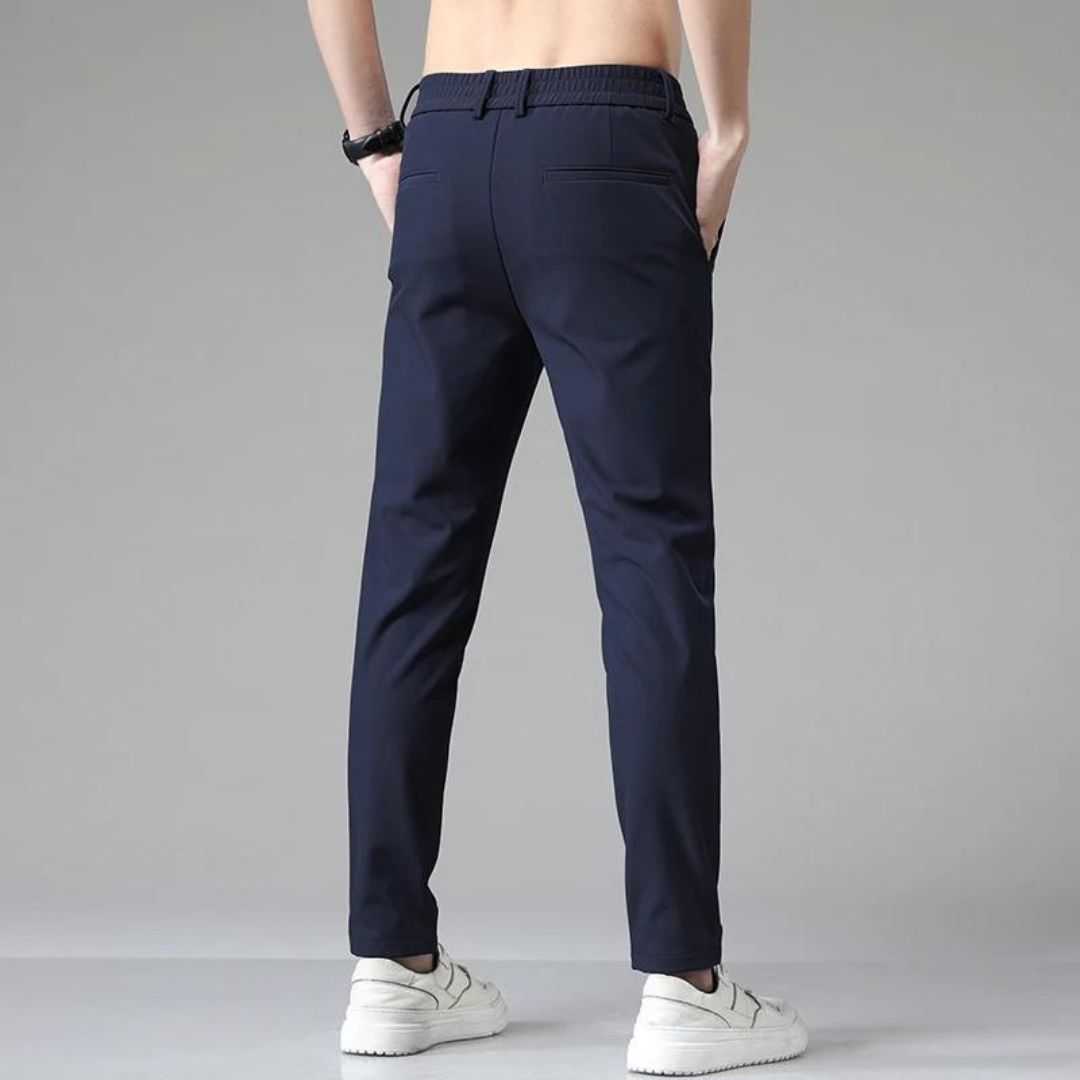 Herren Chino Hose Elegante Freizeit Baumwolle 4-Wege-Stretch 5