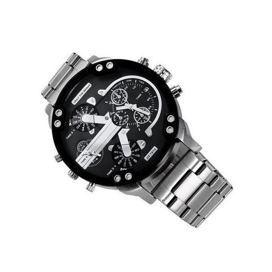Herren Chronograph Uhr Edelstahl 10