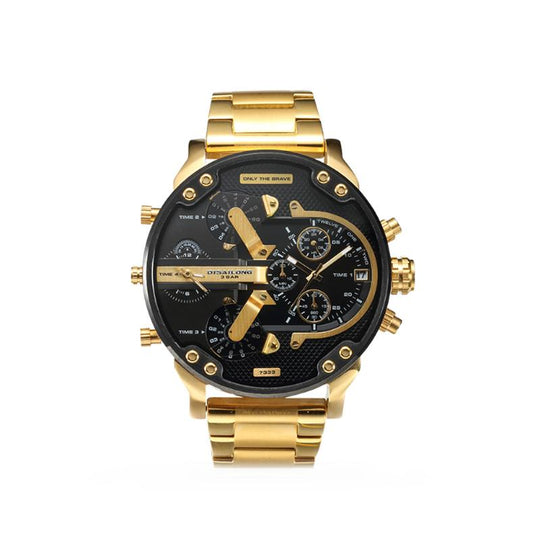 Herren Chronograph Uhr Edelstahl 13