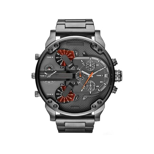Herren Chronograph Uhr Edelstahl 14