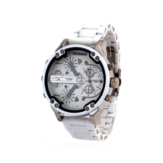Herren Chronograph Uhr Edelstahl 16