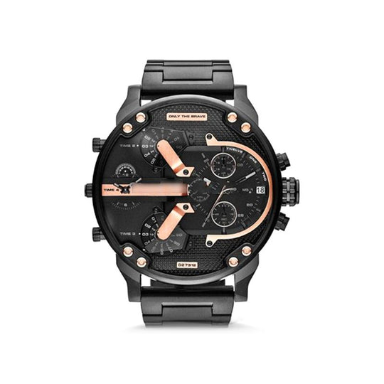 Herren Chronograph Uhr Edelstahl 16