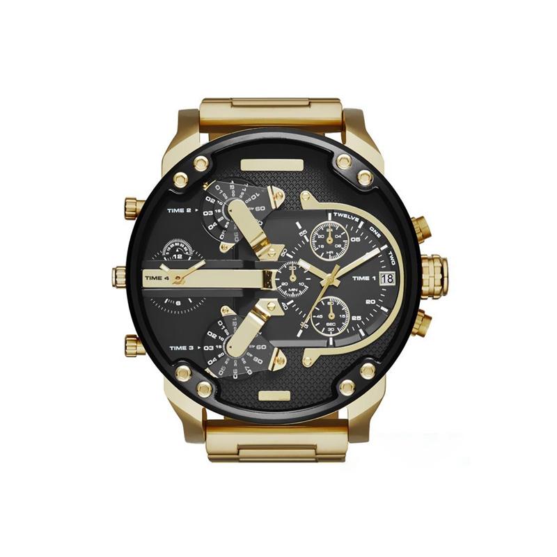 Herren Chronograph Uhr Edelstahl 17