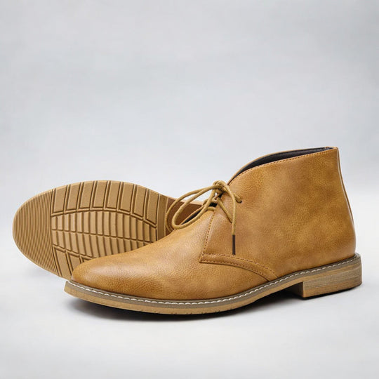 Herren Chukka Boots Echtes Leder Komfortabel Elegantes Design 4