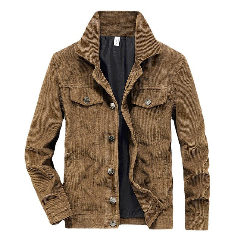 Herren Cordjacke Casual Stil 0