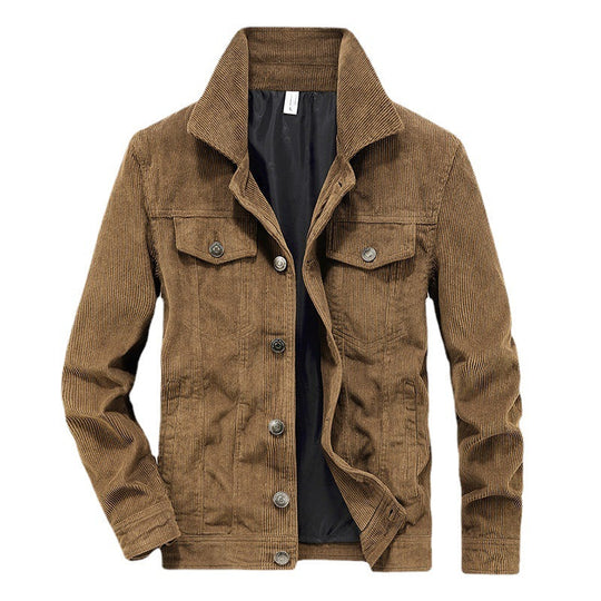 Herren Cordjacke Casual Stil 0