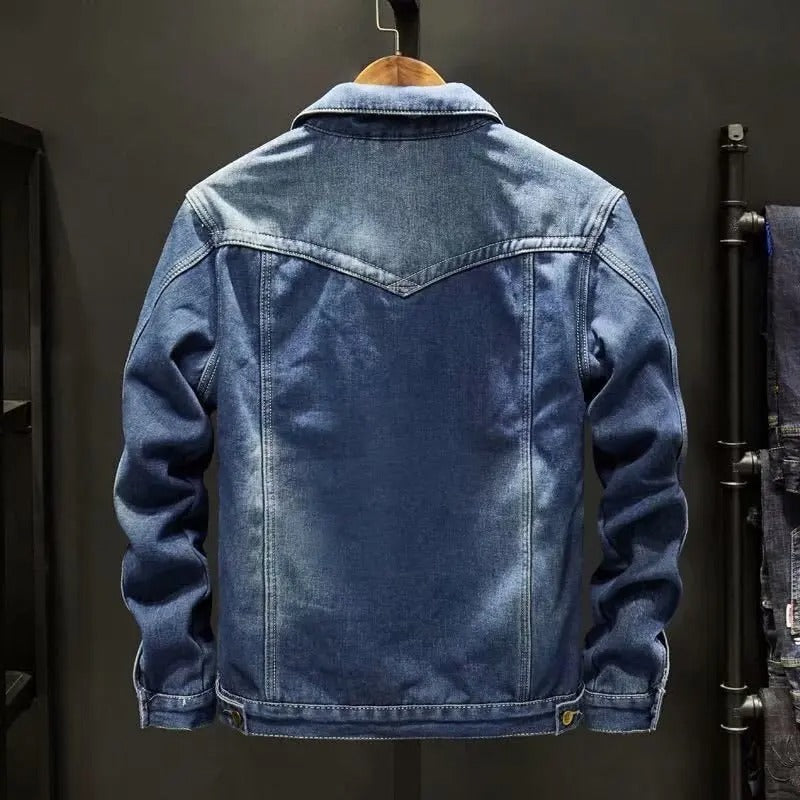 Herren Denim Jacke mit Fleece Innenfutter 3