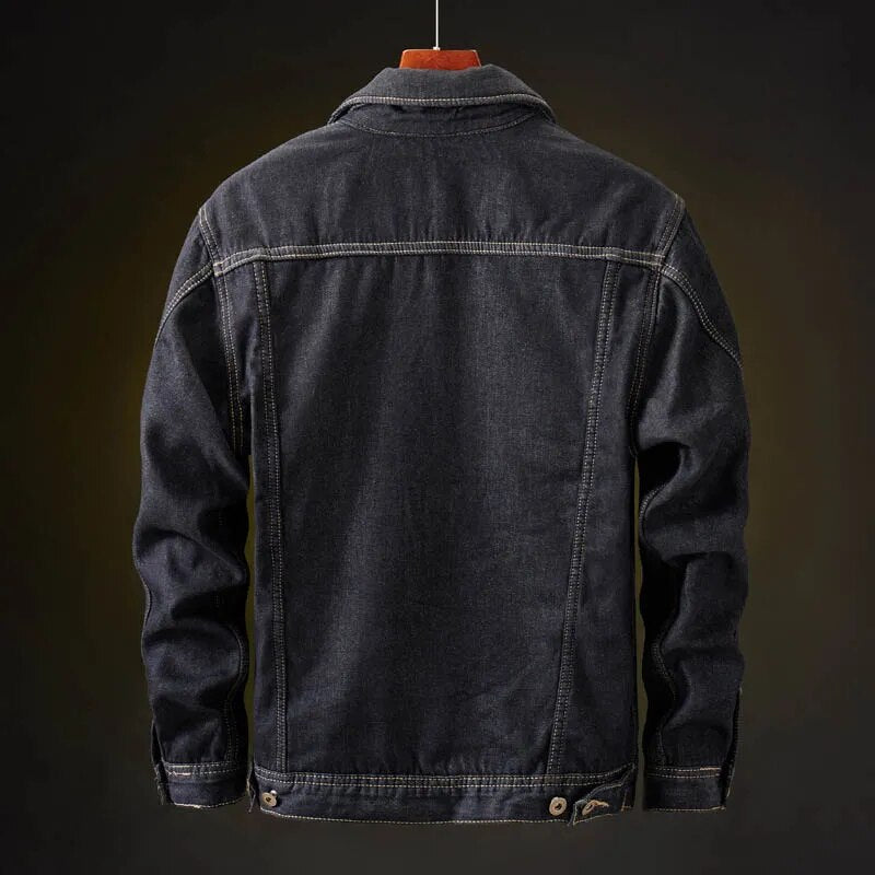 Herren Denim Jacke mit Fleece Innenfutter 5