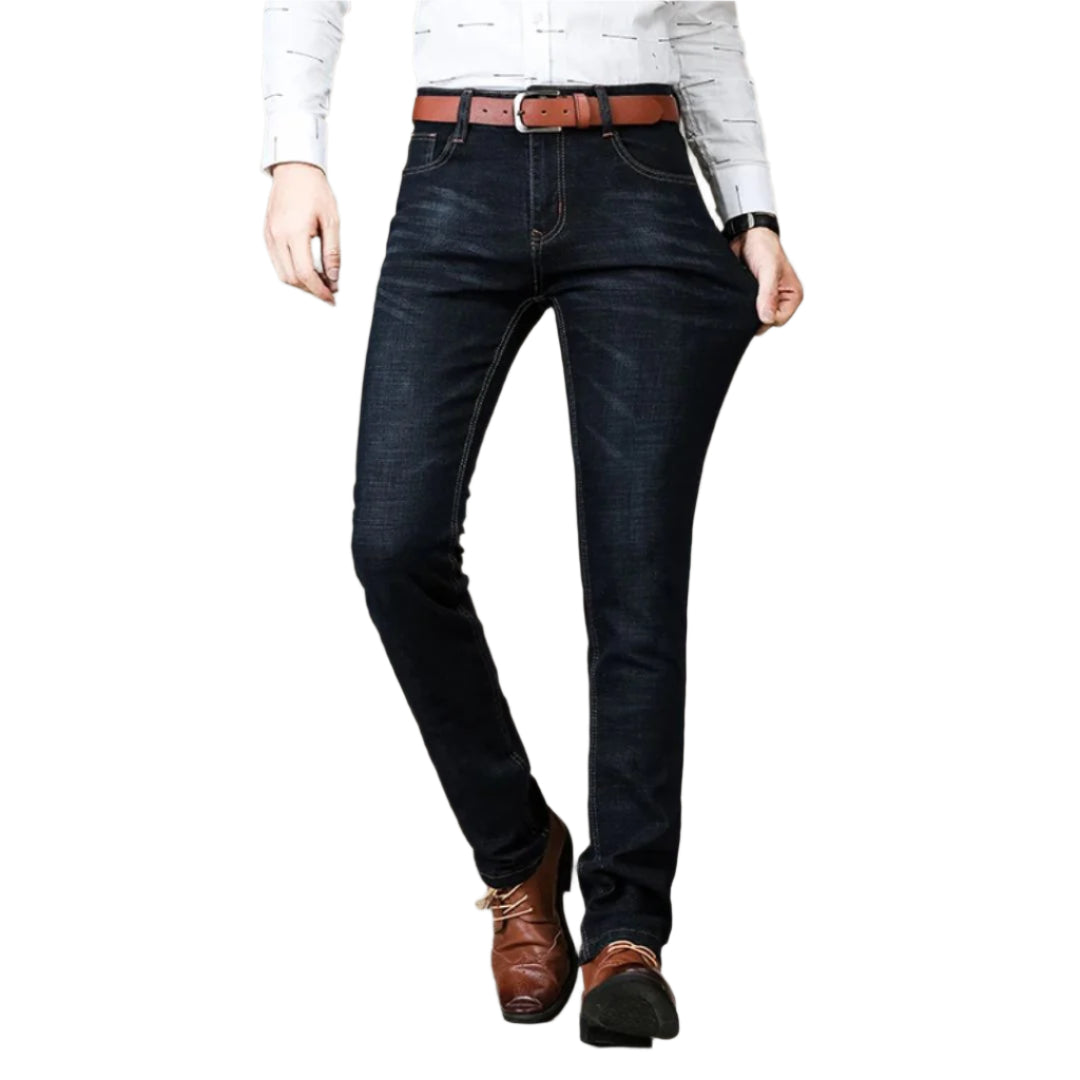 Herren Denim Jeans Gerade Schnitt Flexibles Material 0