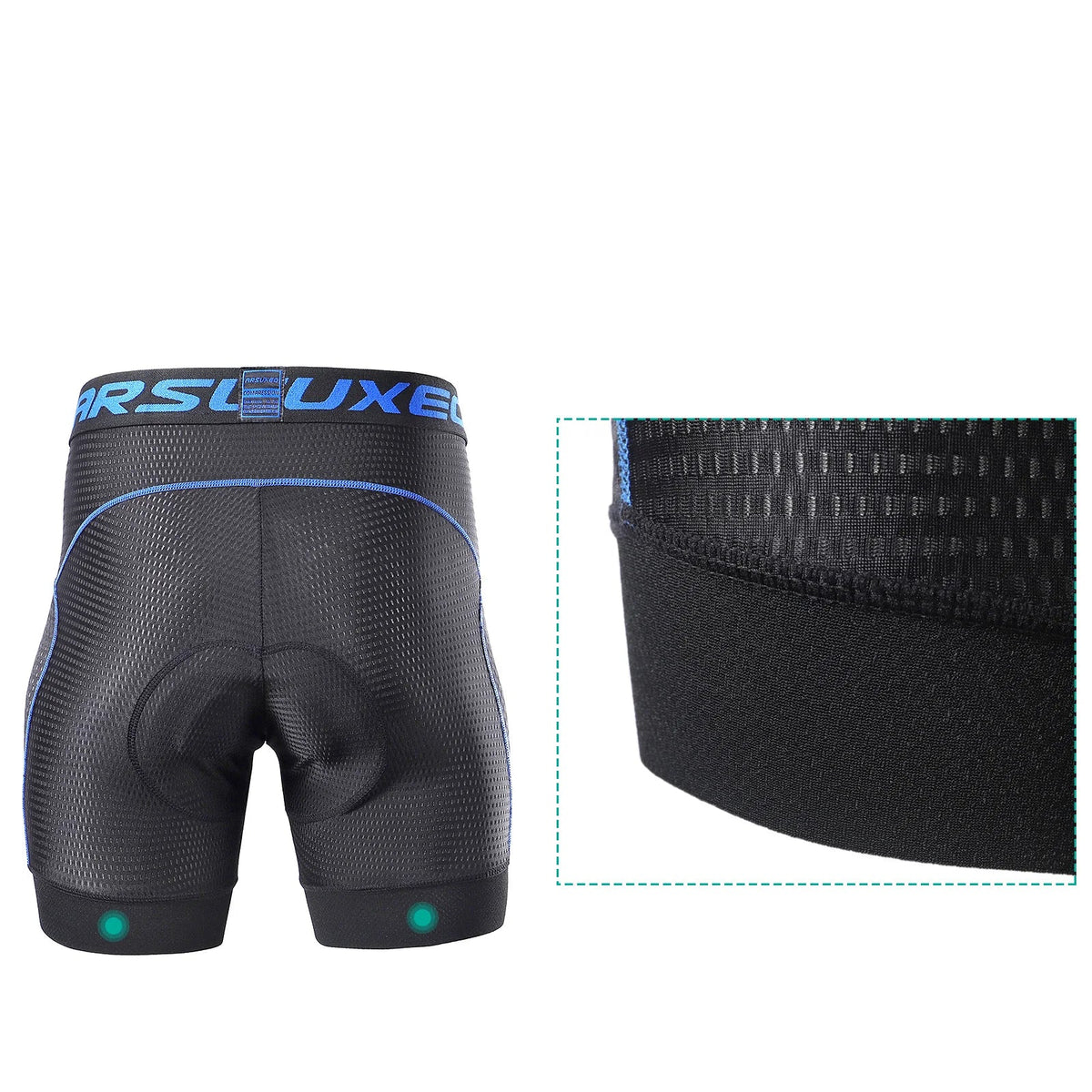 Herren Fahrradhose Lang Atmungsaktiv mit 5D Gel Polsterung und Schnelltrocknendem Material 4