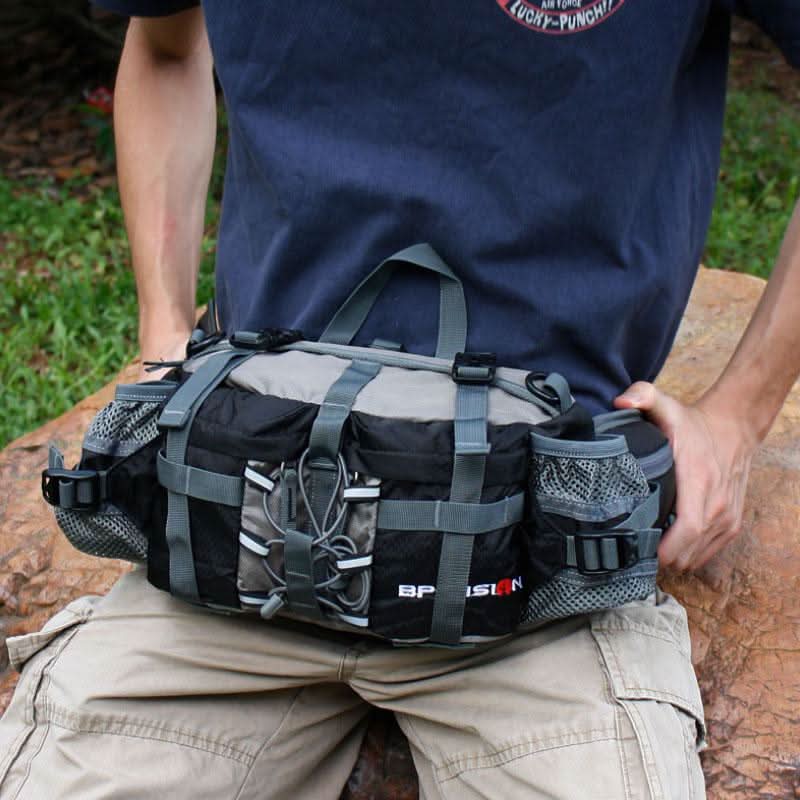 Herren Gürteltasche Bauchtasche für Outdoor-Aktivitäten mit Praktischer Aufbewahrung 3